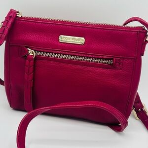 Fushia! Cole Haan Leather Crossbody Bag – Classic & Versatile Everyday Style